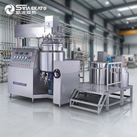 Homogeneizador Industrial de Vacío Supergrande, Línea de Producción Completa para Fábrica de Cosméticos, 2000L