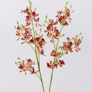 Fleur artificielle en tissu de soie de haute qualité, orchidées <span class=keywords><strong>Vanda</strong></span> blanches et jaunes, longues de 72 cm, pour la décoration de salon, de maison et de mariage - Product Image 4