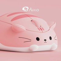 Akko Cat Theme 2.4G Plug and Play 1200 DPI Wireless Mouse Gaming Mekanik Dengan Dongle