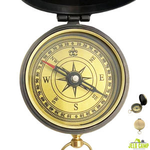 Kompakt Çinko Alaşımlı Cep Saati, Vintage Görünümlü Pusula ile Açık Hava Yürüyüşü Kampçılık Navigasyon Aracı Z50 Pusula - Product Image 1