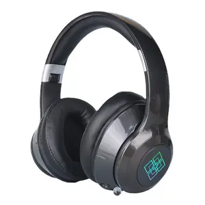 Hifi einziehbare Kopfhörer mit Mikrofon Glowing Bass Kopfhörer über Ohr Blue Tooth Stereo Headset Lautestes Gaming Headset