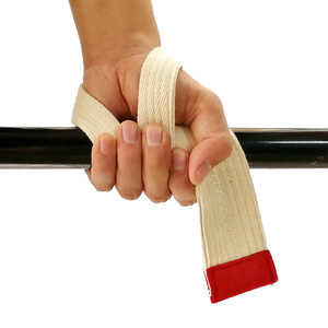 2026 Custom Logo Cotton Power Belt Barbell <b>Dumbbell</b> Bar Hard Pull Fitness <b>Weight</b> Lifting Grip Band Pull-up Hand Strap - Product Image 1