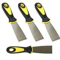 Harrier Hardware Lot de 4 grattoirs à mastic à poignée souple, lame flexible de 15 pouces, manche en acier allié |   Poignée confortable, bord flexible, surface lisse