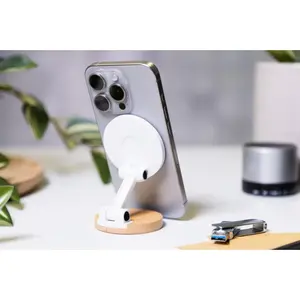 Supporto magnetico in bambù Magba, gadget ecologici - Product Image 5