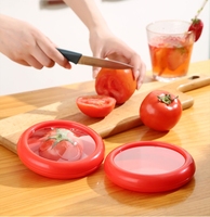 4 paquets de récipients de stockage avec couvercles-Réfrigérateur Boîte de conservation de fruits et légumes scellée par film transparent