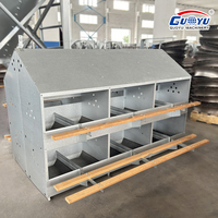 Poulet nichoir métal pondeuse volaille ferme Machine poules élevage Cage 12or24 trous