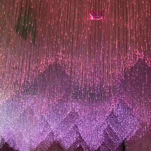 ไฟ LED ตกแต่งเพดานรูปดาวท้องฟ้า16W สี RGB กระพริบไฟสาย<span class=keywords><strong>เคเบิล</strong></span><span class=keywords><strong>ใย</strong></span><span class=keywords><strong>แก้ว</strong></span><span class=keywords><strong>นำ</strong></span><span class=keywords><strong>แสง</strong></span>ด้านข้างสำหรับแผงผนัง - Product Image 1