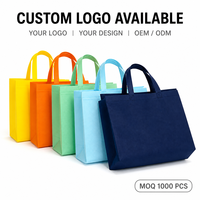 Nouveauté Sac à main en tissu non tissé laminé avec logo personnalisé Réutilisable pour les courses, les chaussures, l'emballage