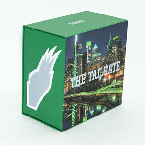 Boîte à Chapeau Carrée Magnétique Personnalisée avec Impression Numérique, Boîtes d'Emballage Vertes en Carton Rigide Sur Mesure pour Casquettes Snapback et Casquettes de Baseball - Product Image 6