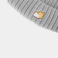 Bonnet tricoté personnalisé de haute qualité pour hommes, bonnet d'hiver de luxe, bonnet de pêcheur avec logo animal