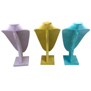 Plateau de présentation octogonal en velours de soie rose, plateau organisateur de bijoux - Product Image 6