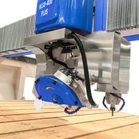 Machine à découper les dalles de marbre et de granit HUALONG Machinery, nouvelle, 15 kW, 220/380 V, CNC 4+1 axes, avec moteur et roulement