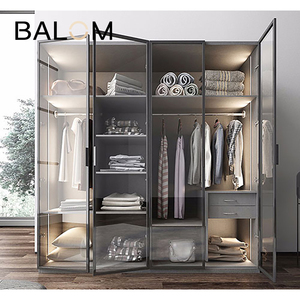 Armoire à portes vitrées de grande qualité de la marque BALOM, design de qualité, <span class=keywords><strong>casier</strong></span> avec serrure intelligente, style blanc chinois - Product Image 5