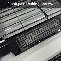 Nouveau Style Automobile Calandre Supérieure Noir Brillant pour Véhicule Classique Land Rover Defender 90 110