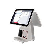 Terminal Punto de Venta Minorista, Pantalla Táctil de 15.6 Pulgadas, Todo en Uno, Caja Registradora con Impresora de Recibos de 58 mm, Módulo de Escaneo 2D Opcional para Pequeñas Empresas