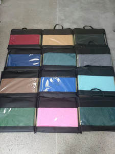 Tapis de Prière Musulman Pliable Gaufré Très Demandé Sejadah <span class=keywords><strong>Sandar</strong></span> avec Dossier et Poche - Product Image 6