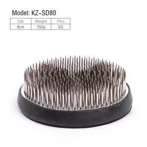 Support de composition florale en cuivre robuste de 50 mm rond, style japonais Ikebana Kenzan, avec logo personnalisé OEM <span class=keywords><strong>KZ</strong></span>-W46 - Product Image 2