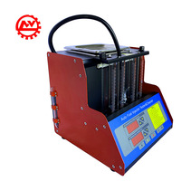 Máquina Ultrasónica para Limpieza y Prueba de Inyectores para Motores de Gasolina de 4 Cilindros de Coches y Motocicletas, Herramienta de Diagnóstico Automotriz 220V 110V