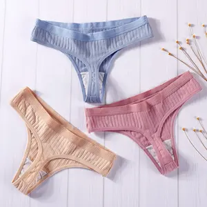 Lady M-3XL Panty cotton underwear female sexy lingerie G-string girl underpants ladies casual T-back woman intimate panty thong