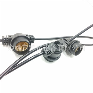 Cable de Alimentación para Portalámparas E27, IP65 Impermeable para Uso en Exteriores, Cable de PVC SJTOW con Extremo Desnudo - Product Image 4