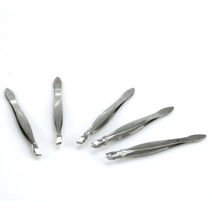 Pinzas para Cejas de Acero Inoxidable de 85 mm con Punta de Precisión para Depilación Facial de Uso General - Product Image 1