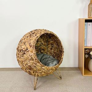 Handmade Natural Water Hyacinth Pet <b>Bed</b> Beautiful Cat or <b>Dog</b> Sleeping <b>Sofa</b> - Product Image 5