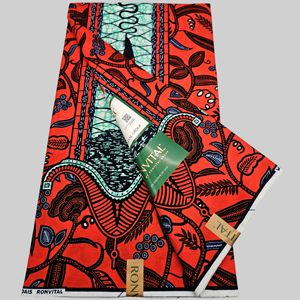 Tela Africana Batik de Cera 100% Algodón Fusible con Combinaciones de Colores Únicas para Confección de Prendas, Servicio OEM, Material para Camisas y Bolsos, Niñas y Niños - Product Image 2
