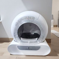 La dernière usine de produits pour animaux de compagnie vente chaude application entièrement automatique télécommande grande toilette électrique intelligente pour litière pour chat