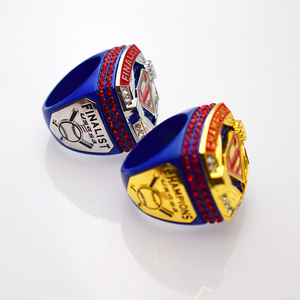 Anillo <span class=keywords><strong>de</strong></span> Campeonato <span class=keywords><strong>de</strong></span> la Liga <span class=keywords><strong>de</strong></span> Béisbol Juvenil USSSA Personalizado, Anillo <span class=keywords><strong>de</strong></span> Hombre <span class=keywords><strong>de</strong></span> Aleación Chapado en Oro, Estilo Casual Deportivo con Gema <span class=keywords><strong>de</strong></span> Superman - Product Image 3