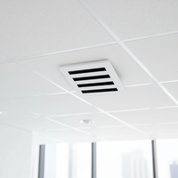 Grille de ventilation décorative moderne 10x10 en alliage d'aluminium blanc, diffuseur linéaire standard pour climatisation et chauffage, installation facile
