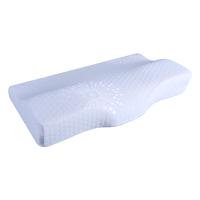 Oreiller cervical pour soulager les douleurs au cou, design creux, mousse à mémoire de forme inodore avec housse rafraîchissante, motifs de feuilles et marins, personnalisable