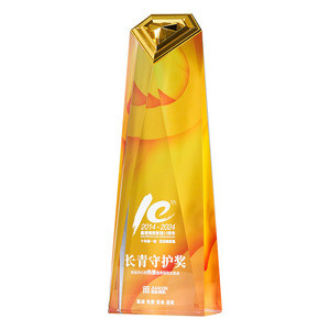 Trofeo de cristal con diamantes, grabado láser, impresión digital, premio, regalo para conferencias y reconocimiento de empleados - Product Image 5