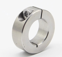 Colliers de blocage d'arbre en acier inoxydable usinés CNC sur mesure LeGood, ID 30mm, OD 54mm, hauteur 15mm avec vis à tête hexagonale