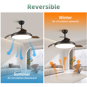 ไฟตกแต่งพิพิธภัณฑ์สีน้ำตาล F733ในห้องนั่งเล่นร้านอาหารโคมระย้าพัดลมหดได้ - Product Image 5