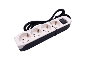 3 cách Châu Âu Schuko mở rộng ổ cắm điện dải bảo vệ tăng Loại C Cổng USB - Product Image 2