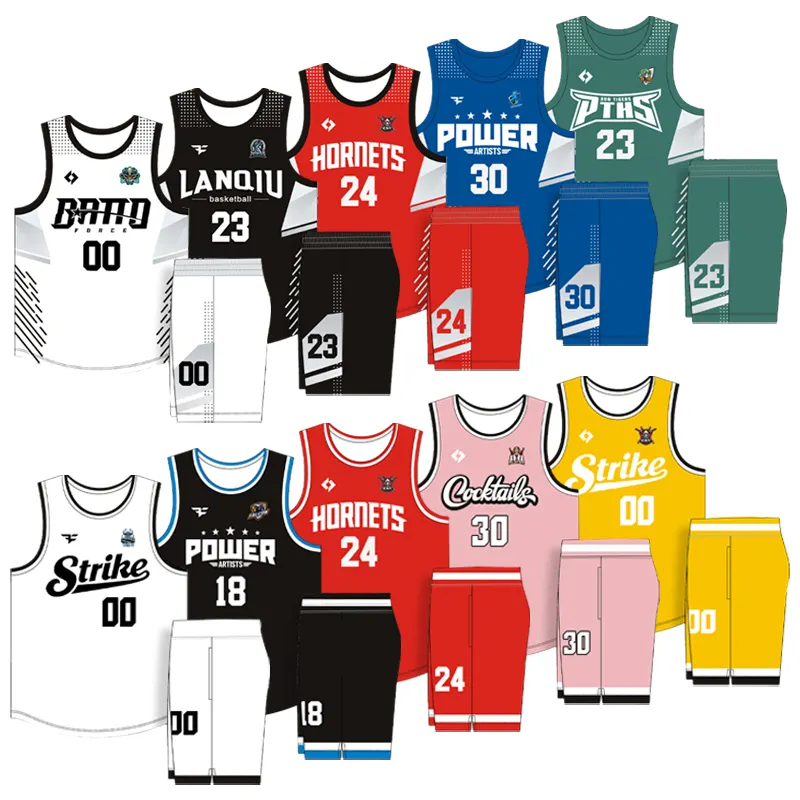 Fábrica Atacado Basquete Jersey Uniforme Oem Personalizado Crop-tops Logotipo Personalizado Uniformes Impressão Jersey Basquete Uniformes Masculinos