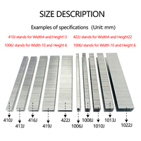 17 Gauge U Shape Nails Upholstery Brad Staples Steel Electro Galvanized Smooth Shank Type for Air Staple Gun