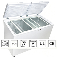 Réfrigérateur compact portable à porte unique, sans givre, à température unique, économe en énergie, en acier inoxydable, avec température réglable