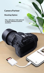 Lettore di Schede SD TF con Cavo Adattatore OTG per iPhone e <span class=keywords><strong>iPad</strong></span> per Leggere Schede di Memoria della Fotocamera - Product Image 6