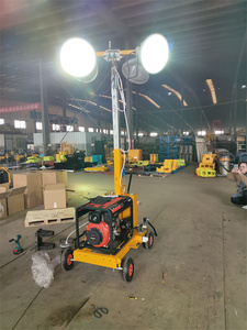Giá Rẻ Giá 400W-1000W Di Động Di Động Ánh Sáng Tháp Đèn Pha Diesel Chiếu Sáng Tháp Với Máy Phát Điện - Product Image 6