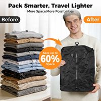Sacs de compression sous vide imperméables réutilisables IP67 pour économiser de l'espace, 25L, avec pompe rechargeable sans fil pour valise et sac à dos