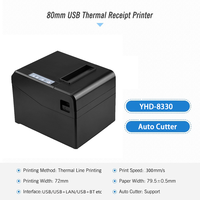 Printer Termal Desktop Pos 80Mm Printer Bukti Termal untuk Penggunaan Toko Ritel.