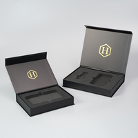 Boîte d'emballage rigide magnétique pliable avec logo personnalisé Boîte de papier cadeau recyclable pour vêtement avec couvercle à rabat magnétique