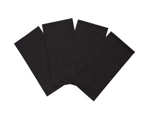 Serviettes jetables avec poche pour couverts Serviettes noires en papier pour la fête de mariage Poche intégrée pour l'argenterie <span class=keywords><strong>Pré</strong></span> plié - Product Image 1