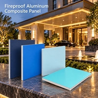 Panneau composite en aluminium ignifuge de 4 mm, 4x8 pieds, revêtement FEVE, noir brillant, ACP pour panneaux de façade de magasin