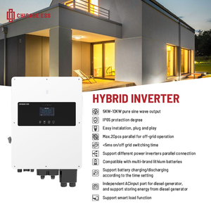 CHISAGE Onduleur Solaire Hybride Monophasé <span class=keywords><strong>5</strong></span>-10KW On/Off Grid avec Batterie Li-Ion, Efficacité 97,9%, Protection IP65, Montage Mural - Product Image 3