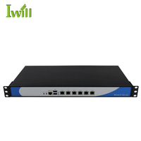 저렴한 6 RJ45 LAN 코어 I3 I5 I7 방화벽 Pfsense 1U 랙 마운트 서버
