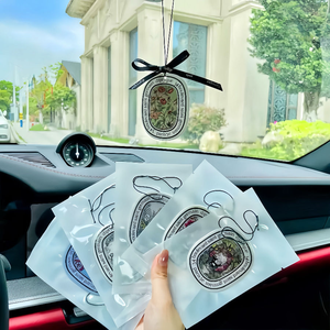 Amberray Car Air Freshener Perfume Natural Fragrance Scented Paper 7X7cm <strong>Auto</strong> Hanging Decoration Fashionable Interior Accessory - Product Image 2