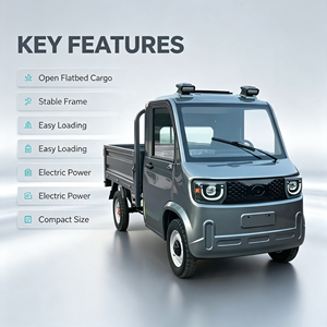 Mini-camionnette électrique en promotion, 4 roues, 2 places, avec benne de chargement - Product Image 4