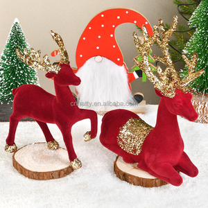 High Quality Red <b>Reindeer</b> <b>Christmas</b> Decoration Best Selling Classic Style Table Top Gift New Design <b>Reindeer</b> - Product Image 4